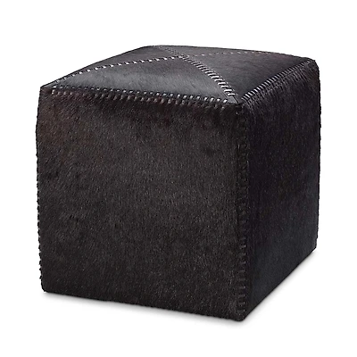 Jamie Young Hair on Hide Small Ottoman