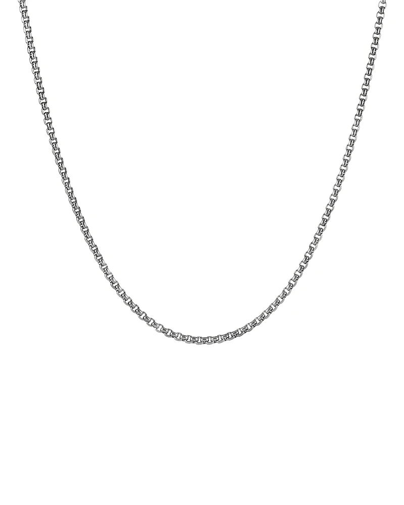 David Yurman Men's Small Box Chain Necklace 2.7mm