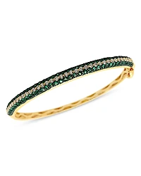 Bloomingdale's Fine Collection Emerald and Diamond Bangle Bracelet