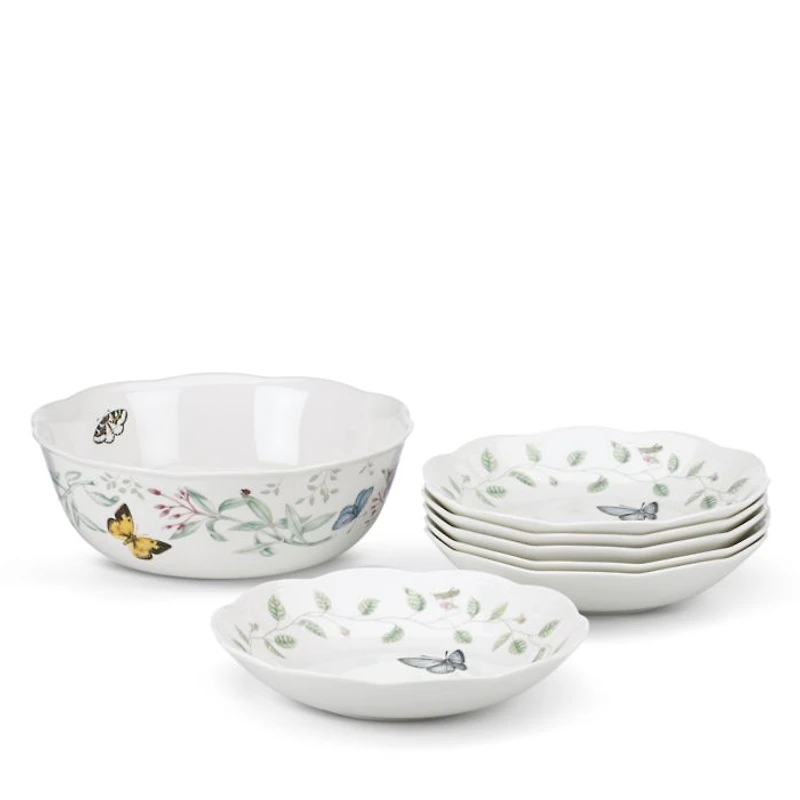 Butterfly Meadow 7-Piece Pasta/Salad Set