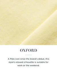 Classic Fit Long Sleeve Cotton Oxford Button Down Shirt