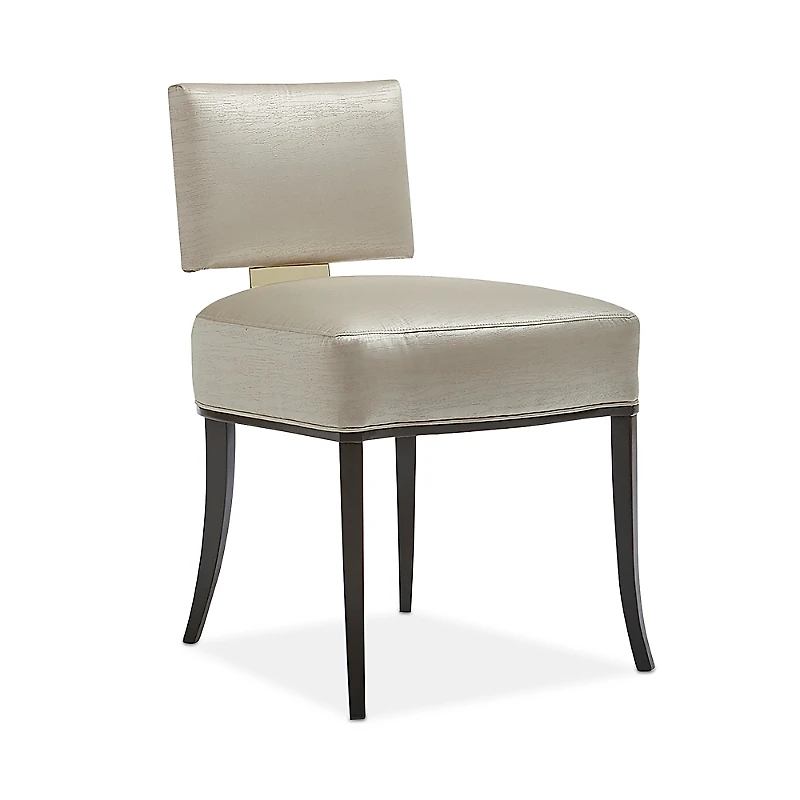 Caracole Reserved Seating Dining Side Chair - Seal Skin