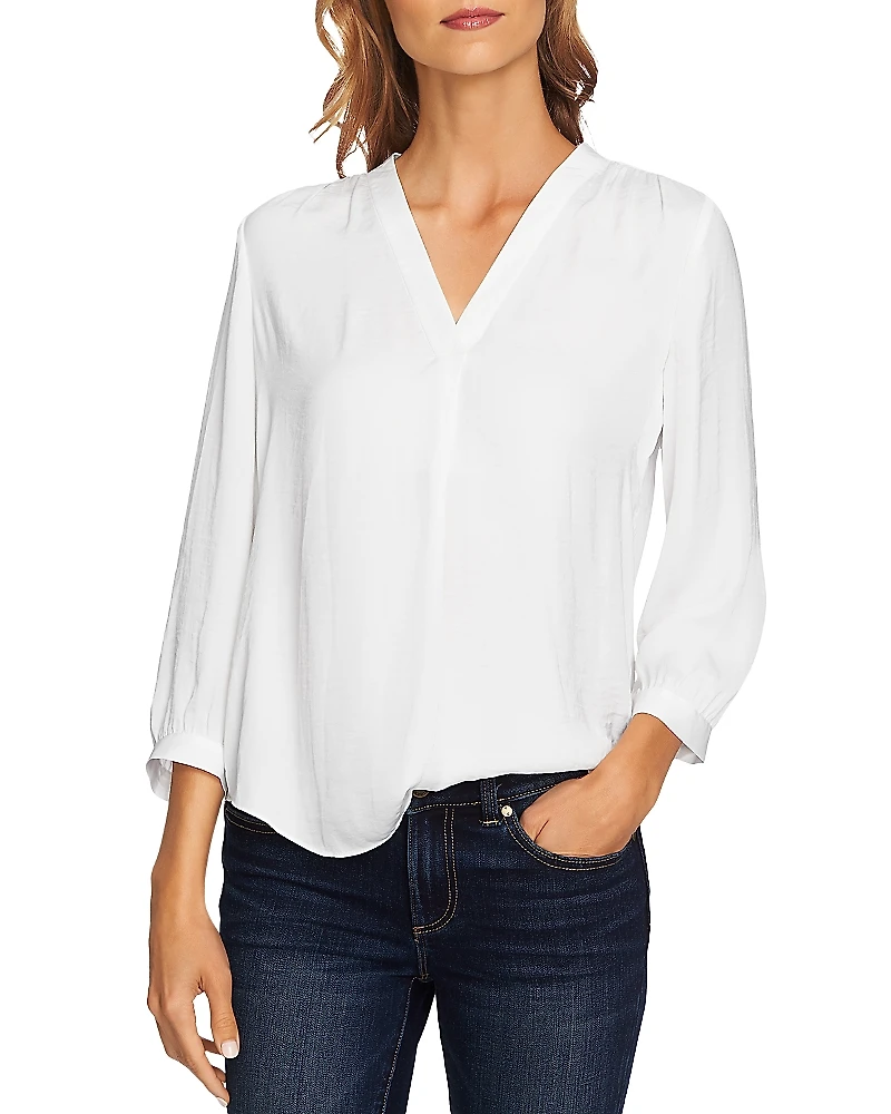 Vince Camuto V Neck Blouse