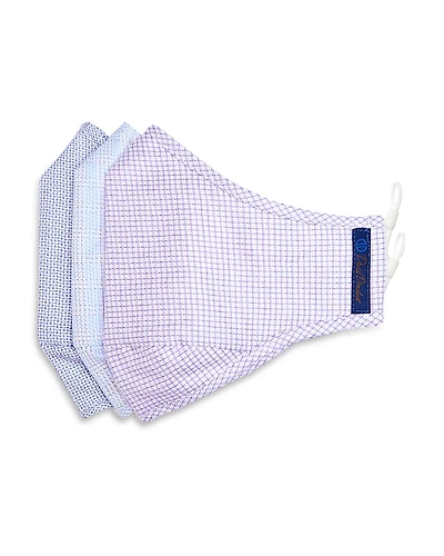 David Donahue Comfort Patterned Face Masks, Set of 3