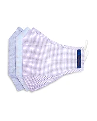David Donahue Comfort Patterned Face Masks, Set of 3
