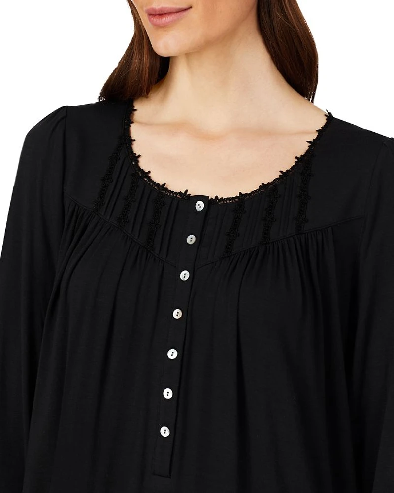 Lace Trim Waltz Jersey Nightgown