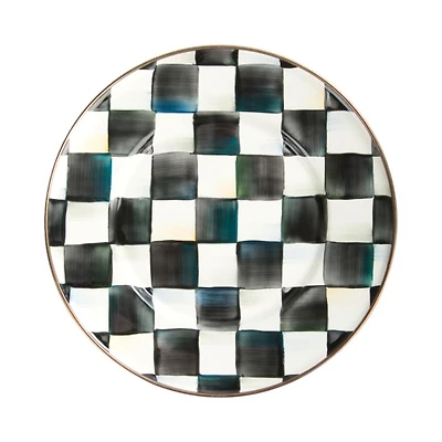 Courtly Check Enamel Salad Plate