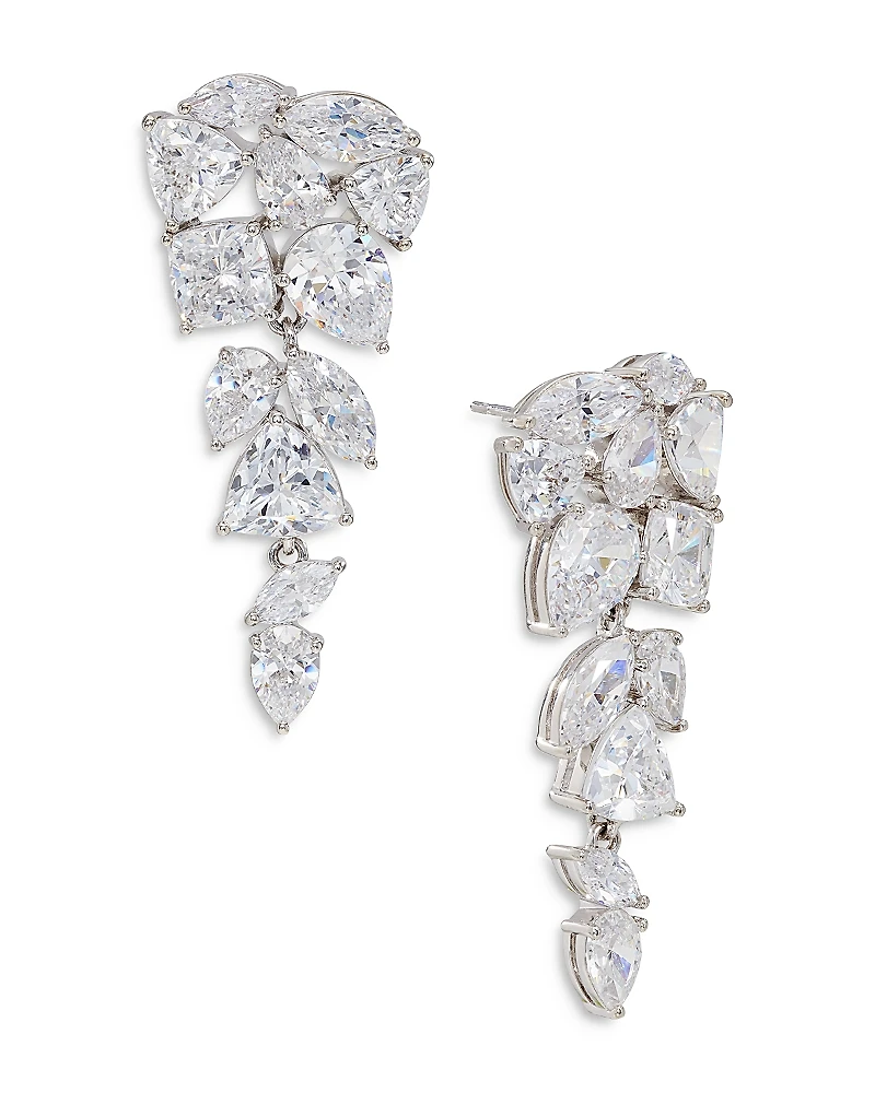 Nadri Deluxe Cluster Drop Earrings