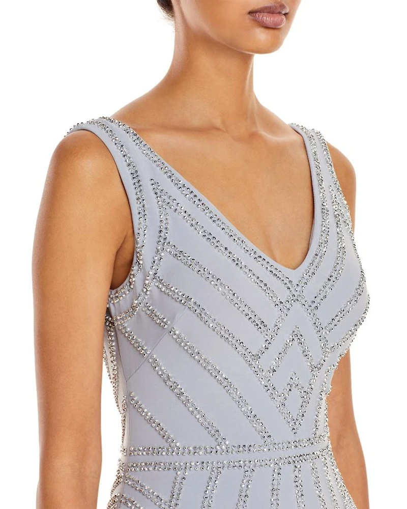 Embellished Column Gown - Exclusive
