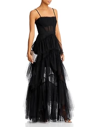 Bcbgmaxazria Tulle Corset Essential Gown