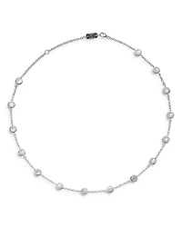 Sterling Silver Lollipop® Mother of Pearl Station Necklace, 16"