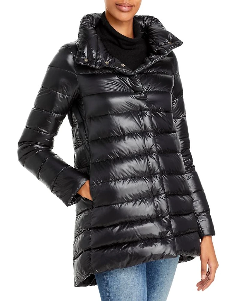 Amelia Stand Collar Down Puffer Coat