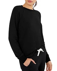 Warm Up Curved-Hem Sweatshirt
