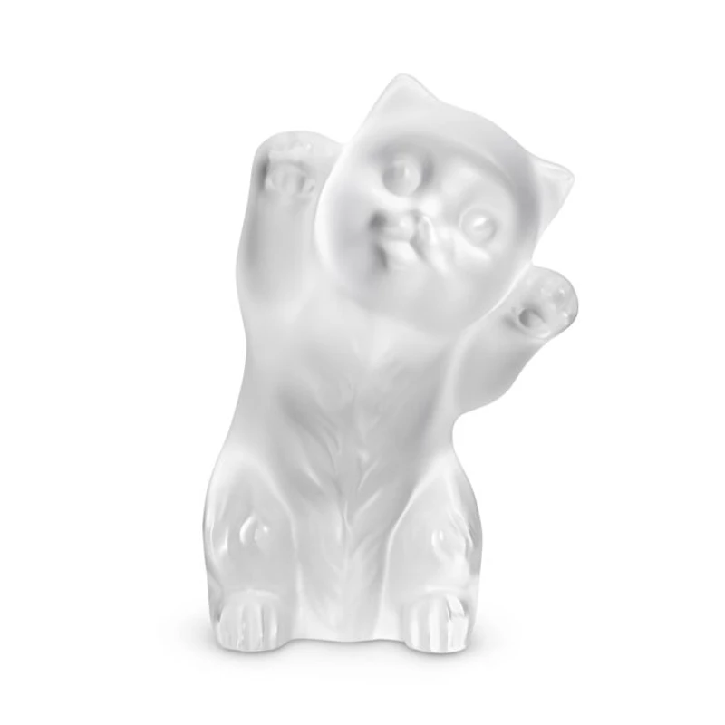 Limited Edition Crystal Kitten Clear Figure