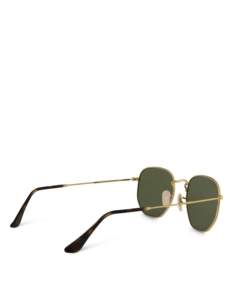 Icons Polarized Hexagonal Sunglasses, 51mm