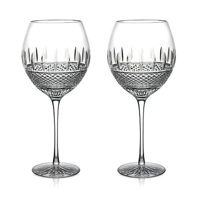 Irish Lace Red Wine Glass, Set of 2