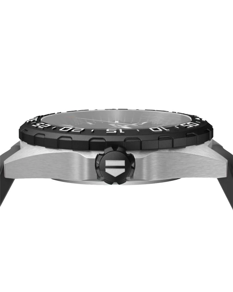 Formula 1 Quartz Men's Black Rubber Watch, 41mm