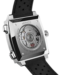 Monaco Calibre 11 Automatic Men's Blue Leather Chronograph, 39mm