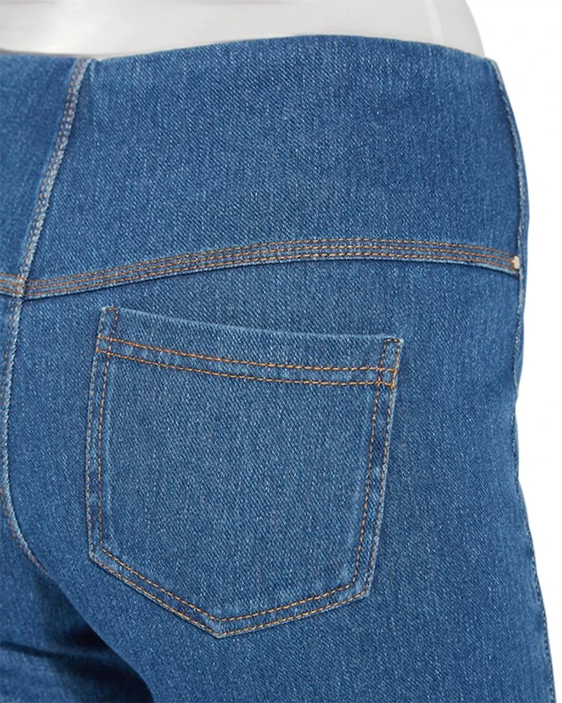 Cuffed Denim Shorts