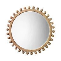Jamie Young Brighton Round Wood Mirror