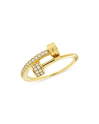 Bloomingdale's Fine Collection Diamond Bypass Ring