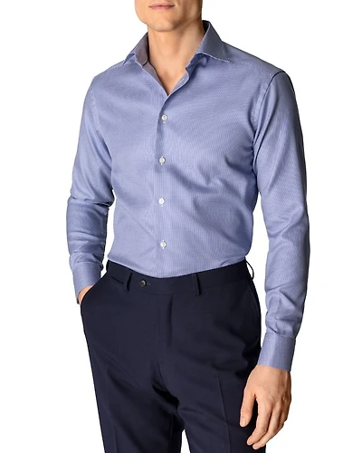 Slim Fit Houndstooth Dress Shirt