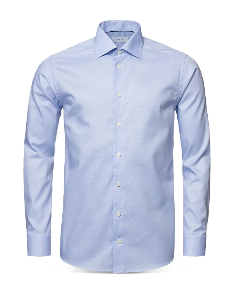 Micro Slim Fit Houndstooth Dress Shirt