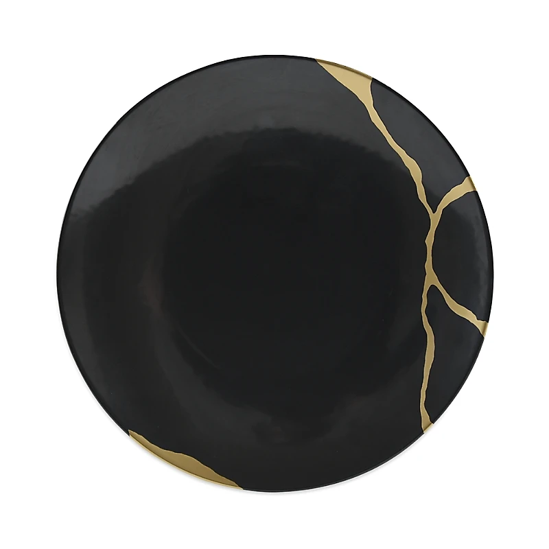 Bernardaud Kintsugi Charbon Coupe Salad Plate