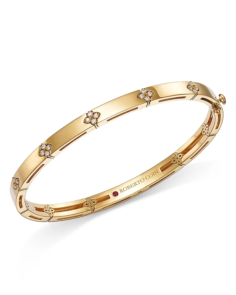 Roberto Coin 18K Gold Verona Diamond Bangle Bracelet