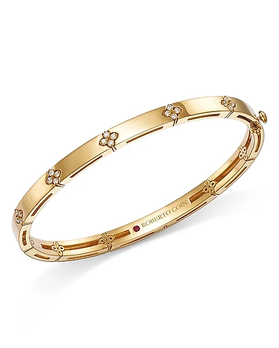 Roberto Coin 18K Gold Verona Diamond Bangle Bracelet