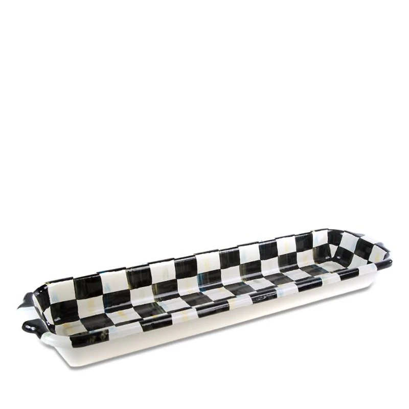 Courtly Check Enamel Baguette Dish