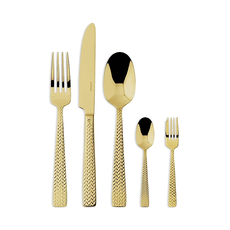 Sambonet Cortina Gold 5 Piece Place Setting