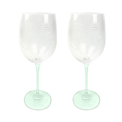 Michael Wainwright Panthera Clear Wine Glass, Set of 2