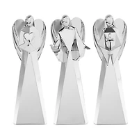 Faith, Love & Peace Mini Angel Figurines, Set of 3
