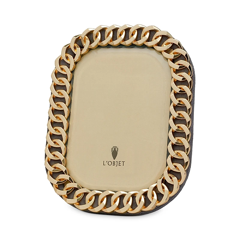 L'Objet Cuban Link 4 x 6 Picture Frame