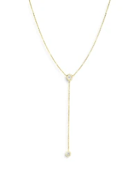 Roberto Coin 18K Yellow Gold Tiny Treasures Diamond Y Necklace, 16