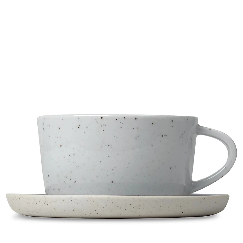 Blomus Sablo Coffee Cups with Saucers, Set of 2