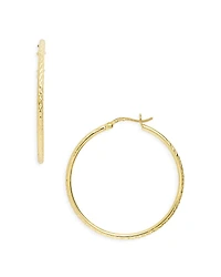 Argento Vivo Textured Hoop Earrings