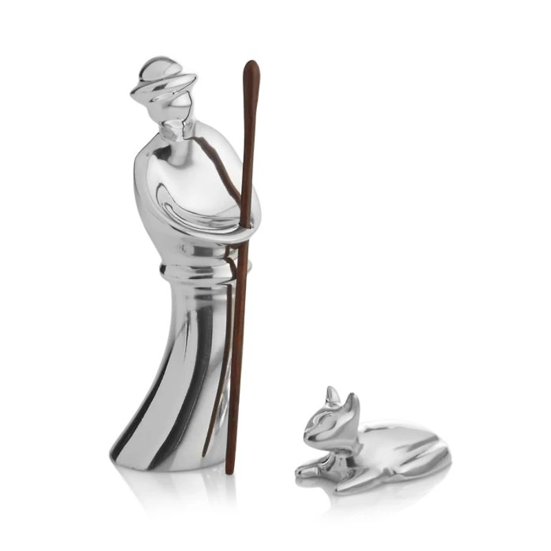 Miniature Nativity Shepherd & Lamb