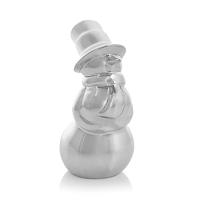 Nambe Miniature Snowman Figurine