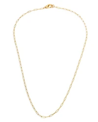Oval Link Chain Convertible Necklace, 18"