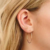 14K Yellow Gold Single Itty Bitty Star Stud Earring