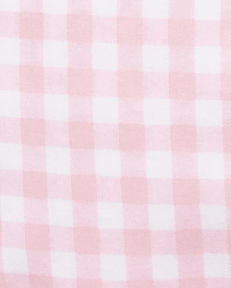 Girls' Pink Gingham Delphine Nightgown - Baby, Little Kid, Big Kid