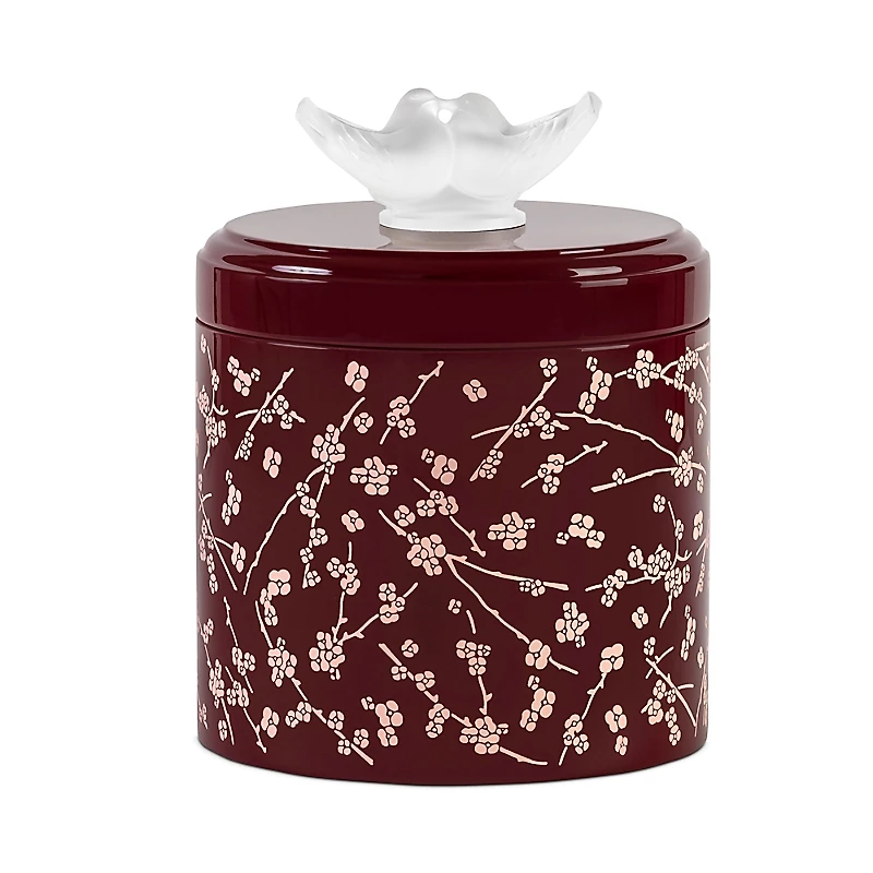 Lalique Fleurs de Cerisier Lacquered Wood Box, Large