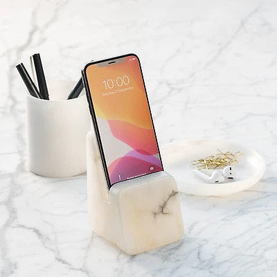 Anna new york Alabaster Tech Stand