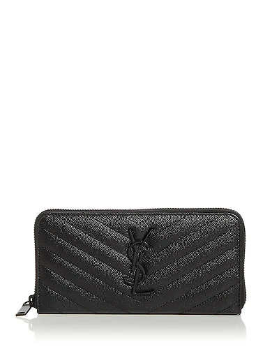 Saint Laurent Monogram Continental Zip Wallet