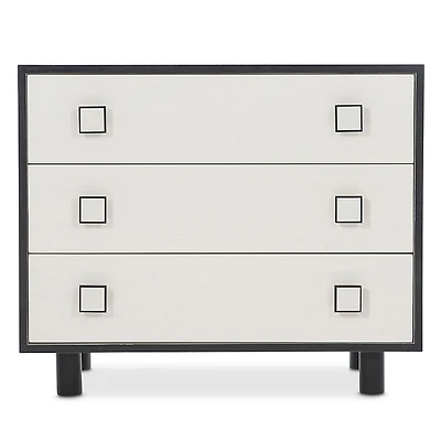 Bernhardt Silhouette 3 Drawer Nightstand with Square Hardware