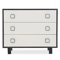 Bernhardt Silhouette 3 Drawer Nightstand with Square Hardware