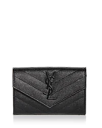 Saint Laurent Cassandre Matelasse Small Envelope Wallet