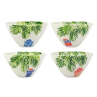 Vietri Nutcrackers Assorted Cereal Bowls, Set of 4